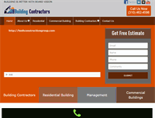 Tablet Screenshot of hmhconstructiongroup.com